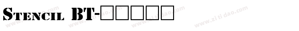 Stencil BT字体转换